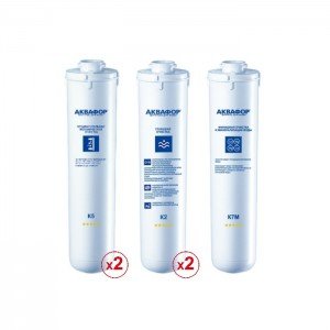 Комплект сменных модулей для Аквафор DWM-101S Морион на год (без мембраны)